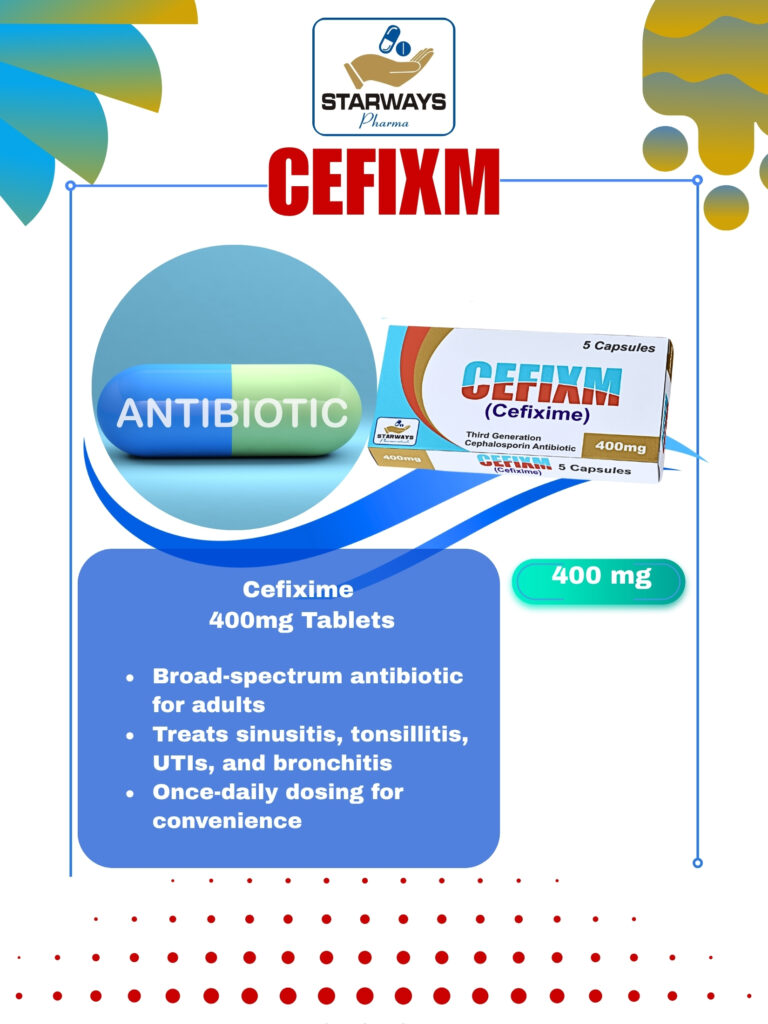 Cefixm, 400mg capsule – Cefixime antibiotic