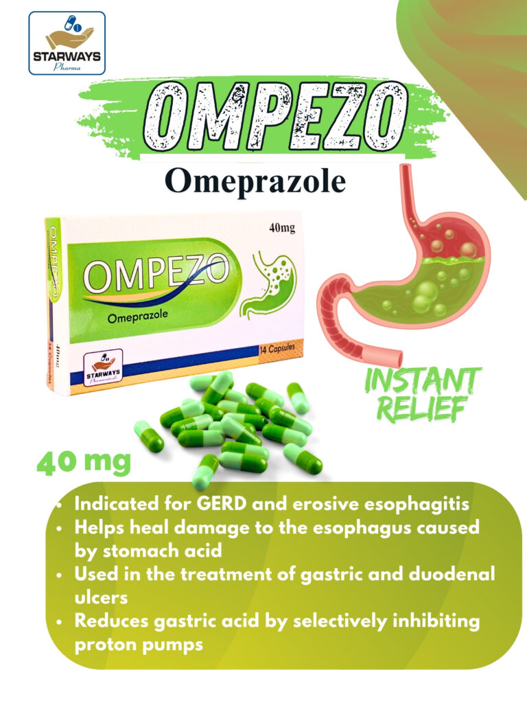 0mg capsule – Omeprazole for gastric acid control